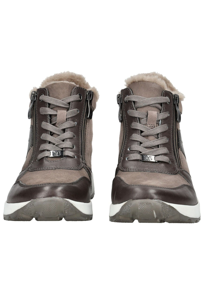 Caprice Sneaker Leder/Textil Taupe Warmfutter