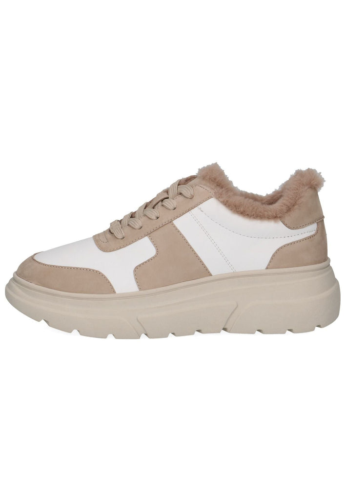 Caprice Sneaker Leder Weiß/Beige