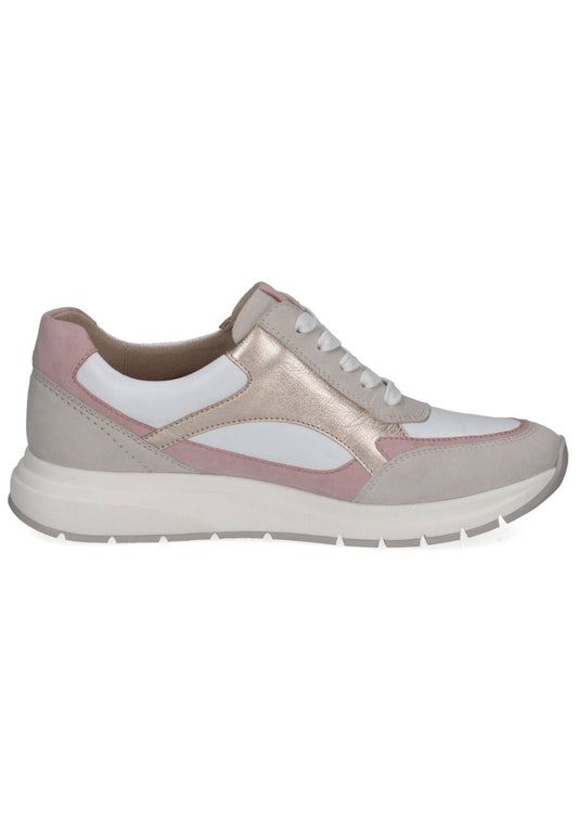 Caprice Sneaker Leder Weiß/Rosa