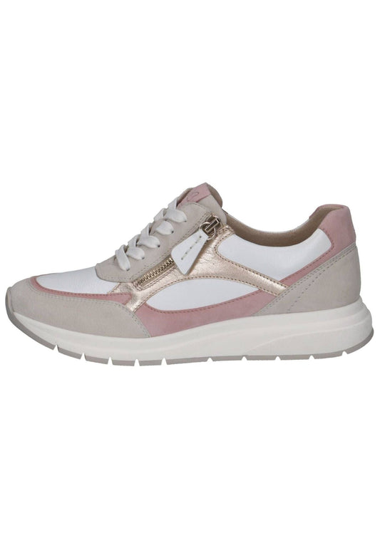 Caprice Sneaker Leder Weiß/Rosa