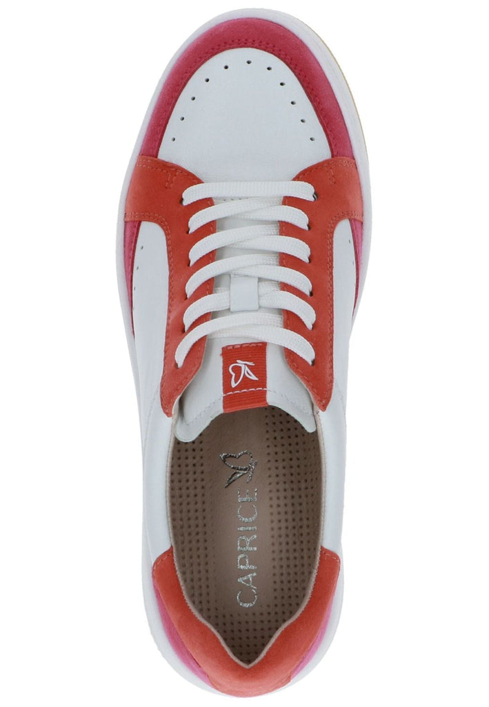 Caprice Sneaker Leder Weiß/Rot
