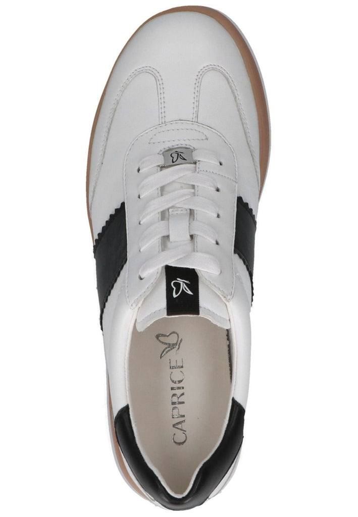 Caprice Sneaker Leder Weiß/Schwarz