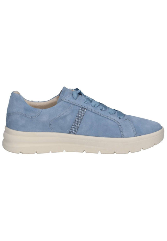 Caprice Sneaker Veloursleder Mittelblau