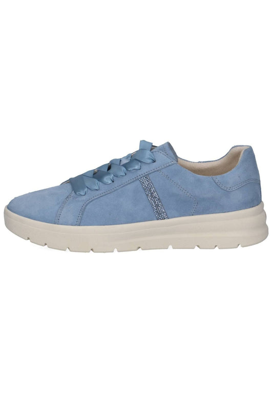 Caprice Sneaker Veloursleder Mittelblau