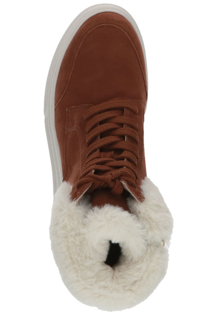 Caprice Sneaker Veloursleder/Textil Cognac Warmfutter