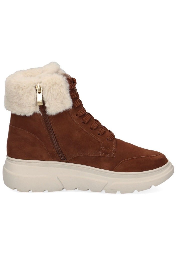 Caprice Sneaker Veloursleder/Textil Cognac Warmfutter