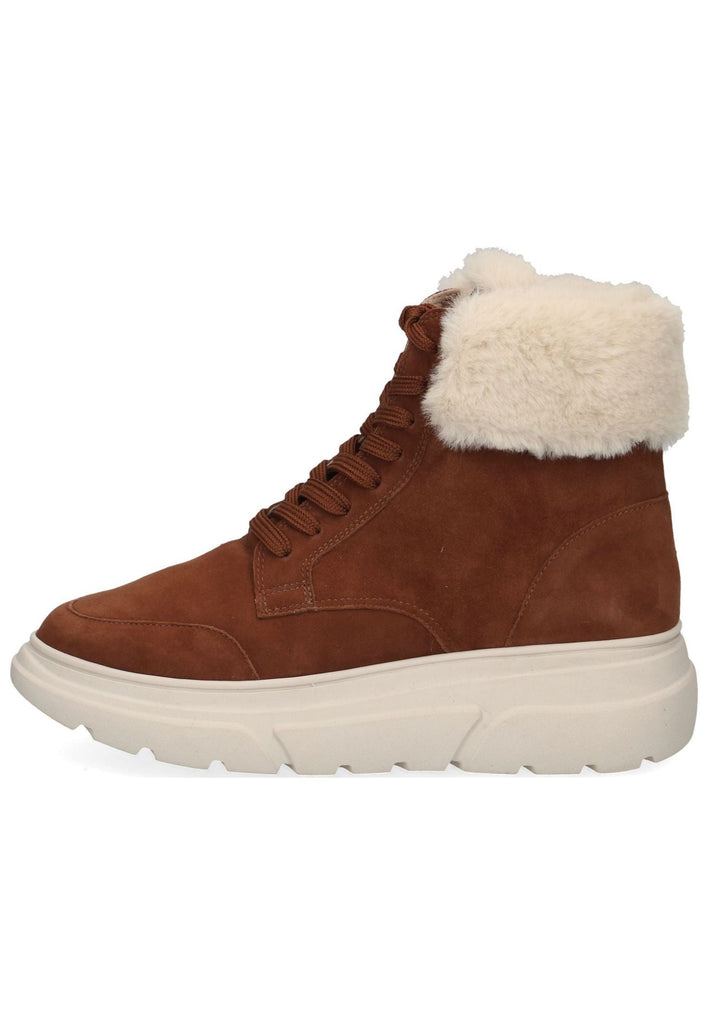 Caprice Sneaker Veloursleder/Textil Cognac Warmfutter