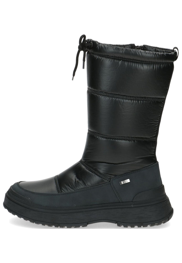 Stiefel Caprice Stiefel Lederimitat/Textil Schwarz Warmfutter