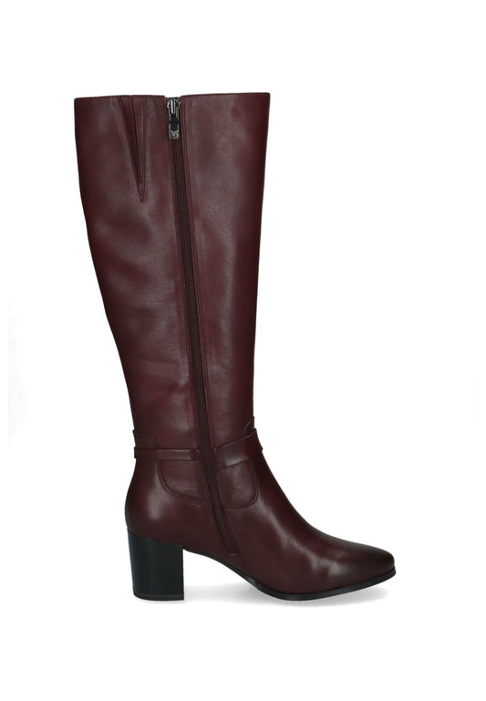 Caprice Stiefel Leder Bordeaux