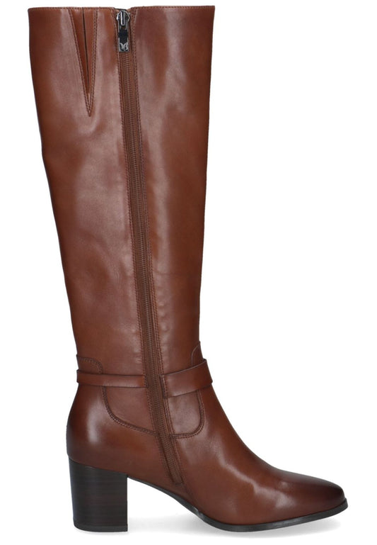 Caprice Stiefel Leder Cognac