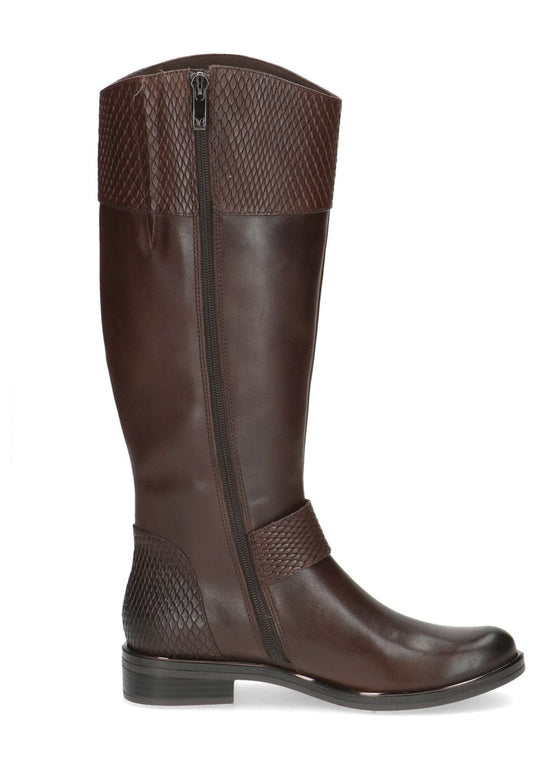 Caprice Stiefel Leder Dunkelbraun Warmfutter