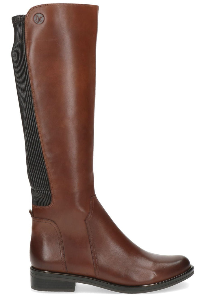 Caprice Stiefel Leder/Textil Cognac