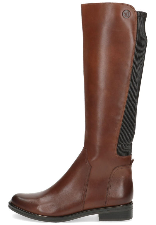 Caprice Stiefel Leder/Textil Cognac