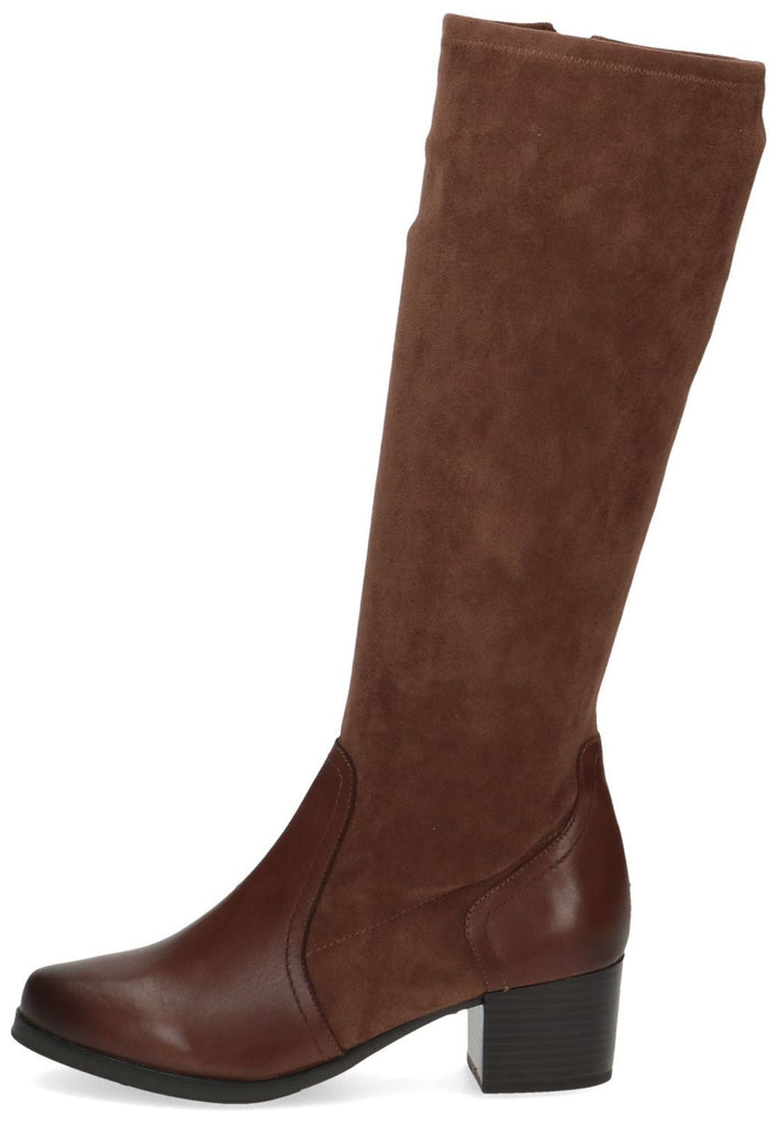 Caprice Stiefel Leder/Textil Cognac