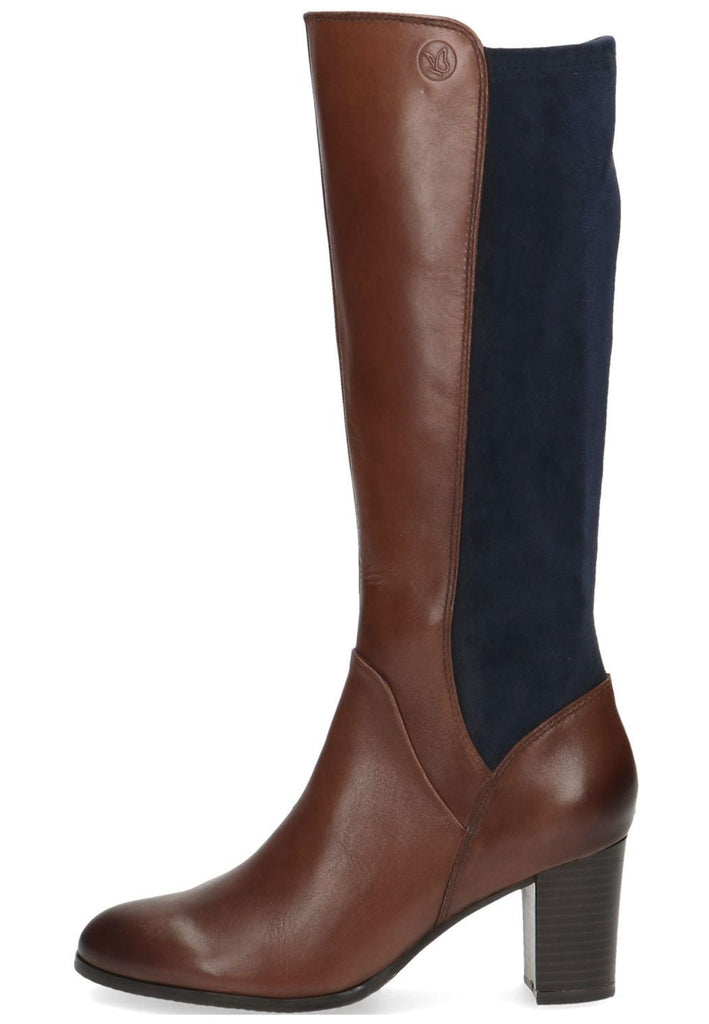 Caprice Stiefel Leder/Textil Cognac