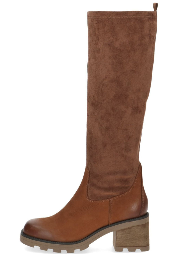 Caprice Stiefel Leder/Textil Cognac