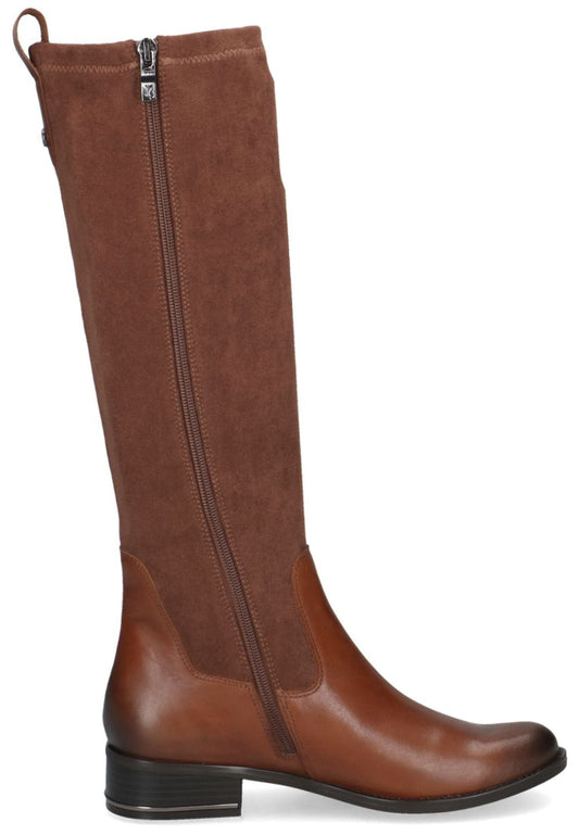 Caprice Stiefel Leder/Textil Cognac