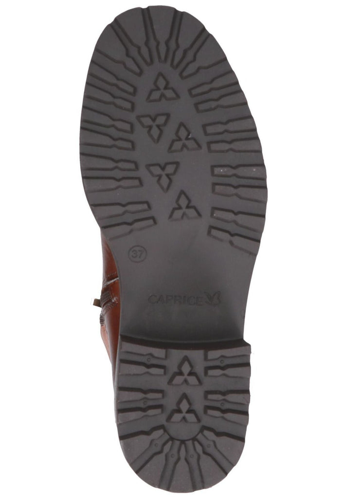 Caprice Stiefel Leder/Textil Cognac Warmfutter