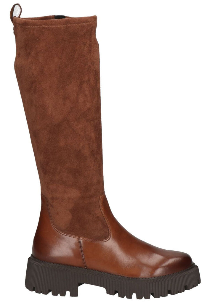 Caprice Stiefel Leder/Textil Cognac Warmfutter