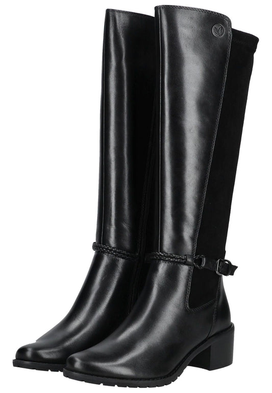 Caprice Stiefel Leder/Textil Schwarz
