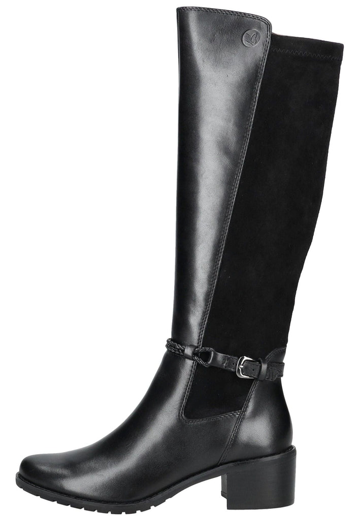 Caprice Stiefel Leder/Textil Schwarz