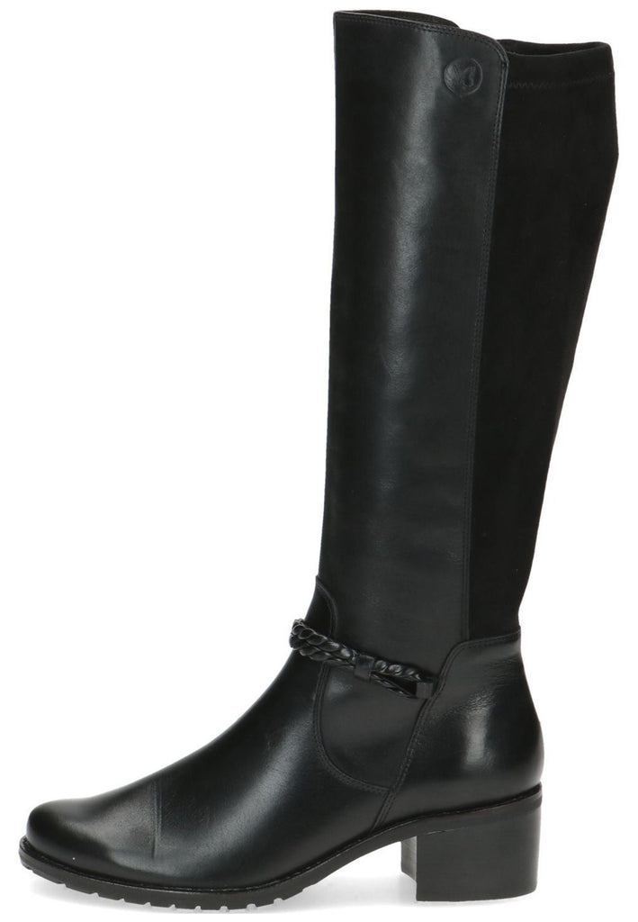 Caprice Stiefel Leder/Textil Schwarz