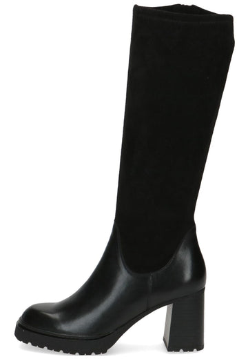 Caprice Stiefel Leder/Textil Schwarz
