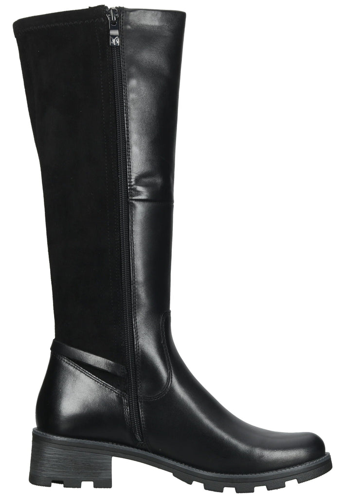 Caprice Stiefel Leder/Textil Schwarz
