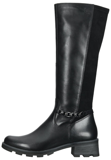 Caprice Stiefel Leder/Textil Schwarz