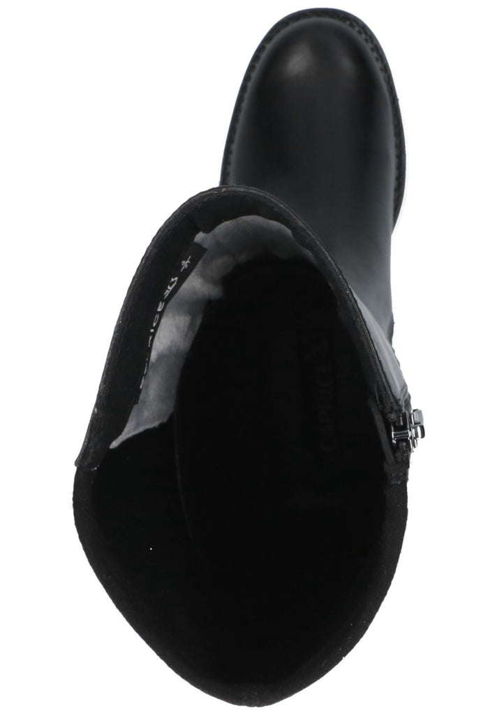 Caprice Stiefel Leder/Textil Schwarz Warmfutter