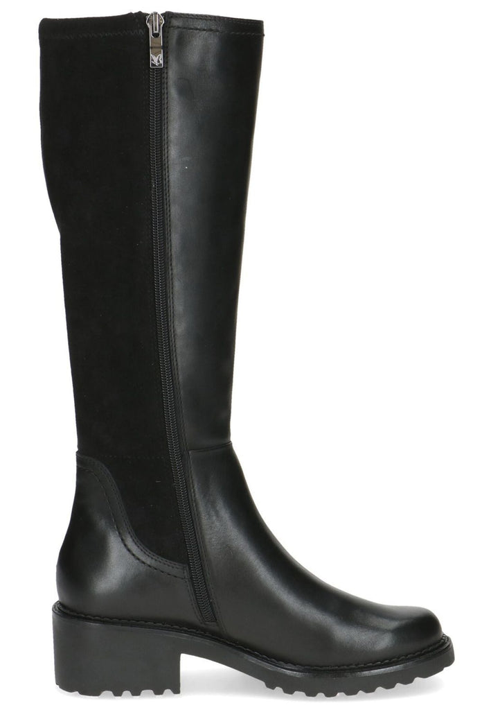 Caprice Stiefel Leder/Textil Schwarz Warmfutter