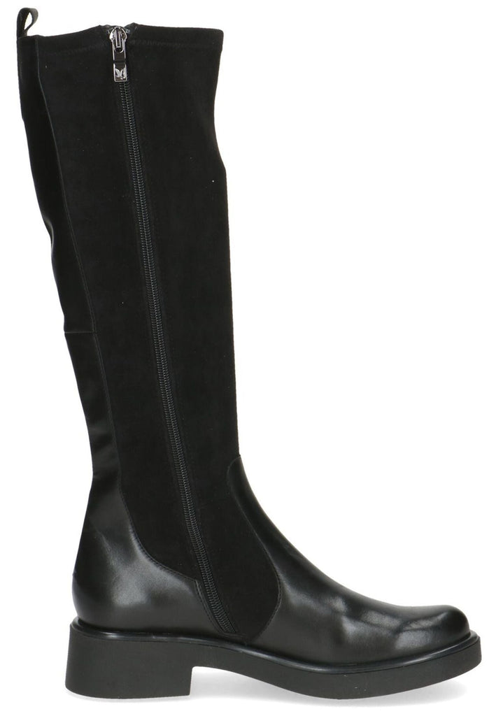 Caprice Stiefel Leder/Textil Schwarz Warmfutter