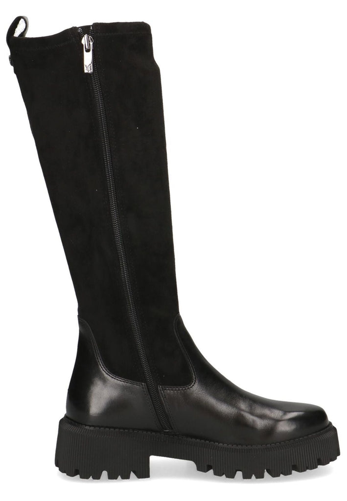Caprice Stiefel Leder/Textil Schwarz Warmfutter