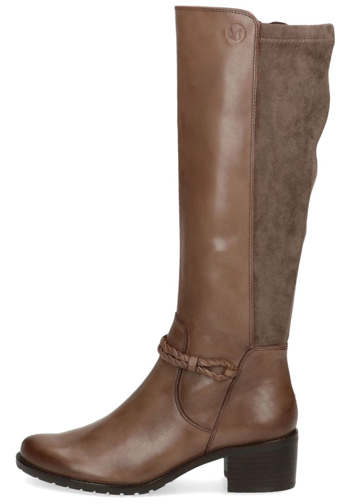 Caprice Stiefel Leder/Textil Taupe