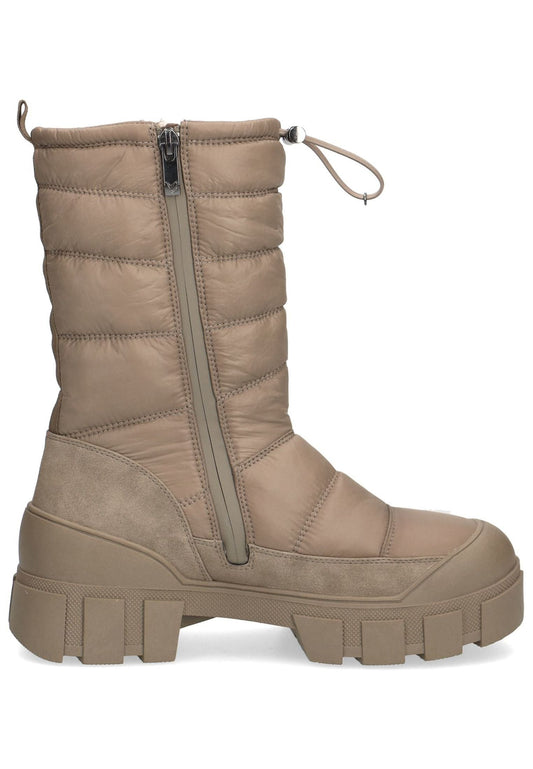 Caprice Stiefel Lederimitat/Textil Olive Warmfutter