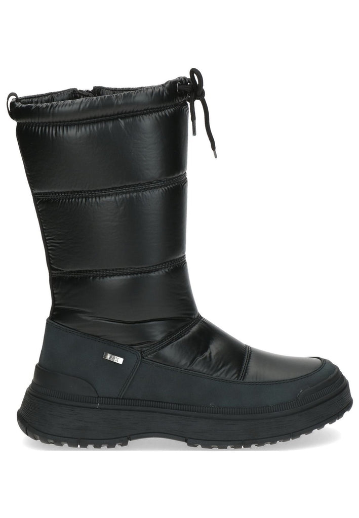 Caprice Stiefel Lederimitat/Textil Schwarz Warmfutter