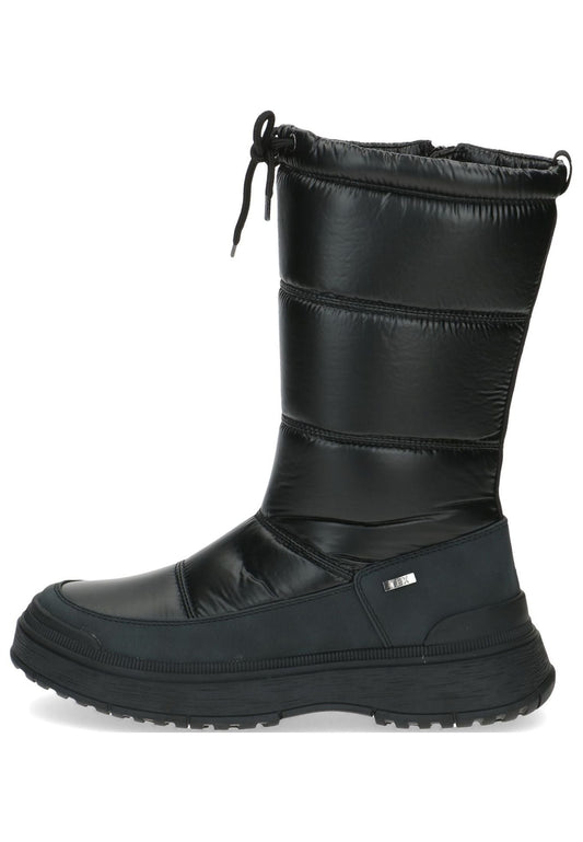 Caprice Stiefel Lederimitat/Textil Schwarz Warmfutter