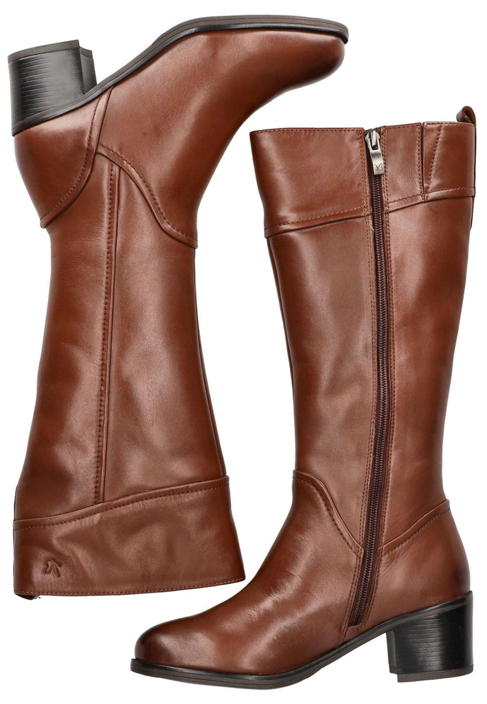 Caprice Stiefel Nappaleder Cognac Warmfutter