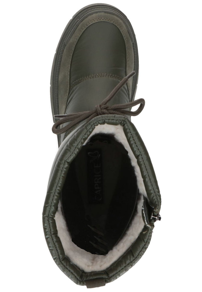 Caprice Stiefel Textil Khaki Warmfutter