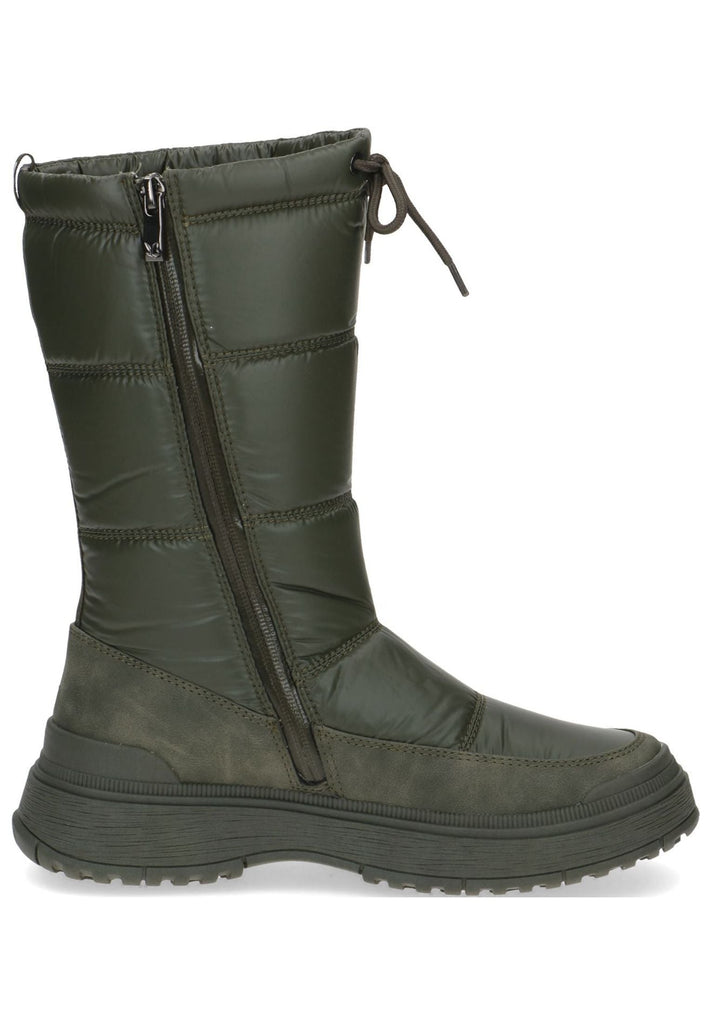 Caprice Stiefel Textil Khaki Warmfutter