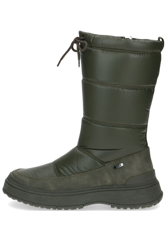 Caprice Stiefel Textil Khaki Warmfutter