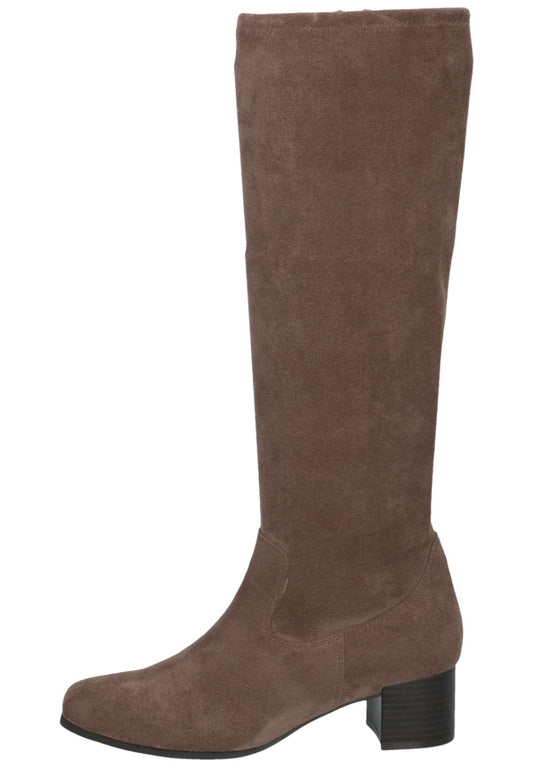 Caprice Stiefel Veloursleder Cafe