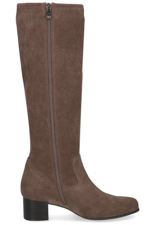 Caprice Stiefel Veloursleder Cafe