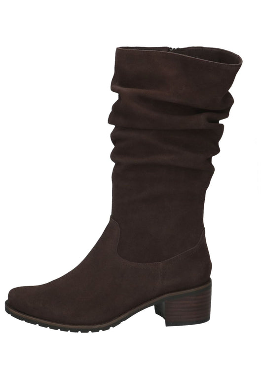 Caprice Stiefel Veloursleder Dunkelbraun