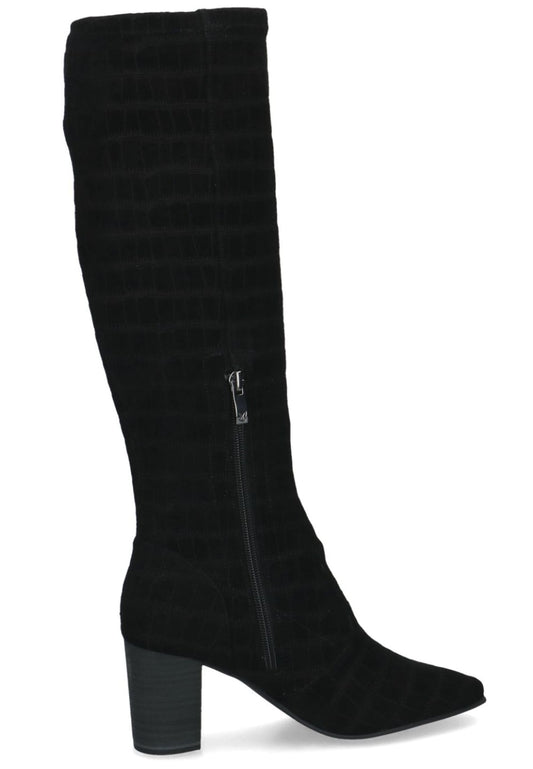 Caprice Stiefel Veloursleder Schwarz