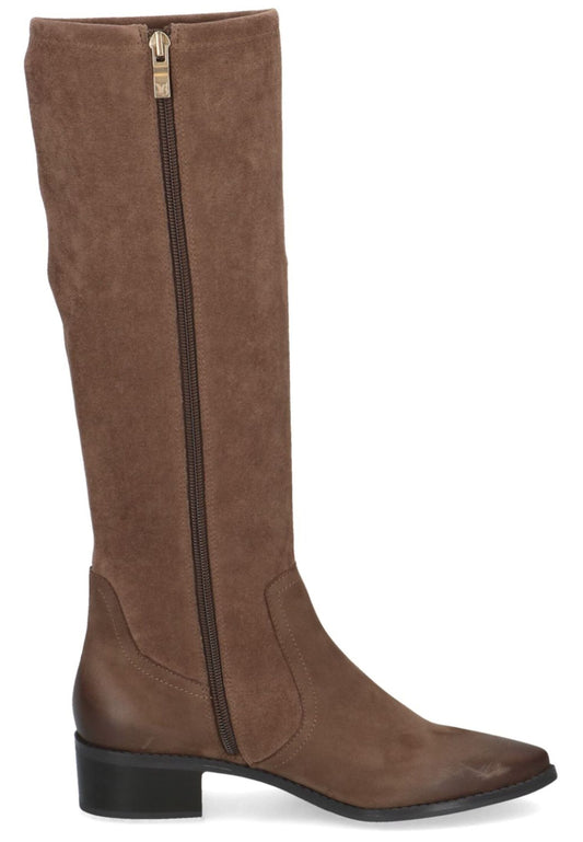 Caprice Stiefel Veloursleder Taupe