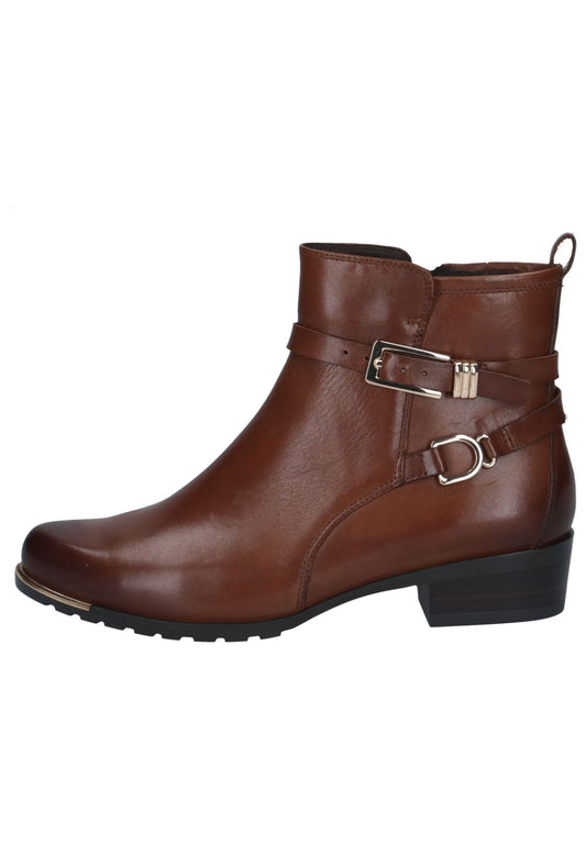 Caprice Stiefelette Leder Cognac