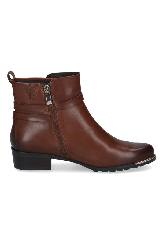 Caprice Stiefelette Leder Cognac