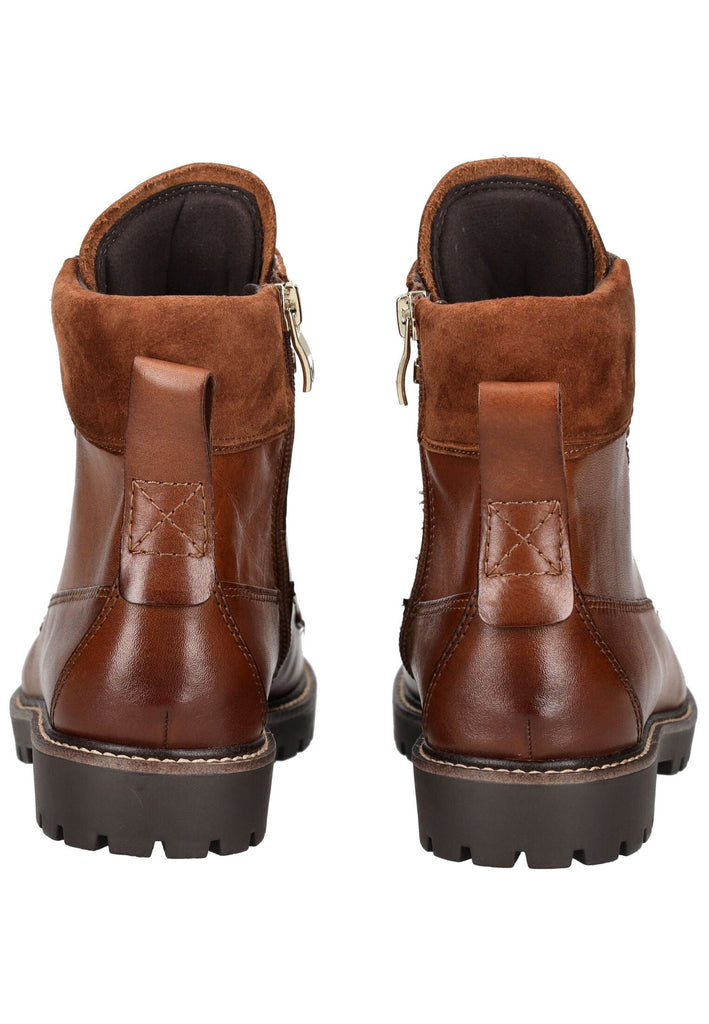 Caprice Stiefelette Leder Cognac Warmfutter
