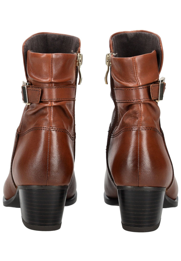 Caprice Stiefelette Leder Cognac Warmfutter